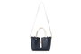 Vince Camuto Bolso de Mano Piel de Polivinilo Azul Oscuro, Crema